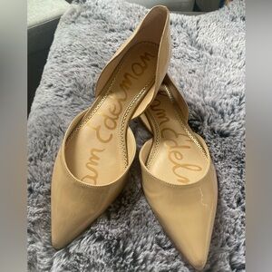 Sam Edelman Tan Pointed Toe Flats size 10W